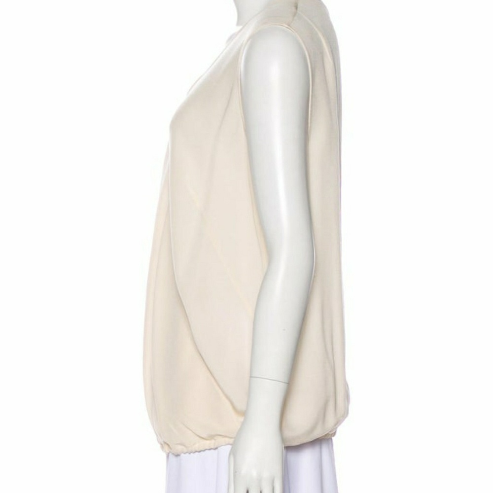 Akris Silk Cream Blouse NWOT - Picture 3 of 4